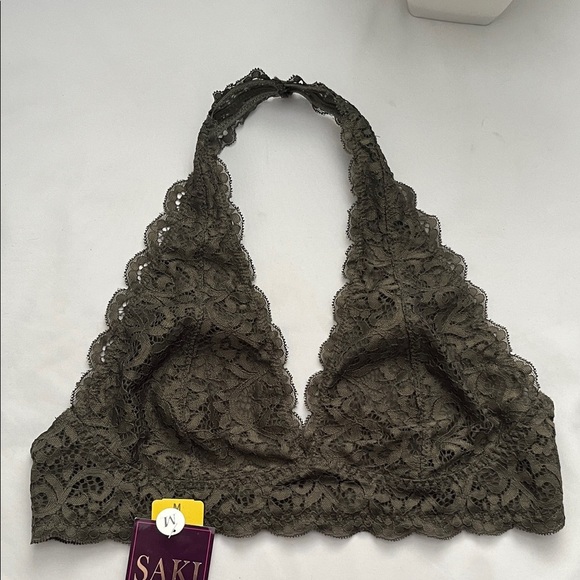 The Olive Lace Bralette - Picture 1 of 10